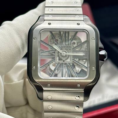 Cartier Santos De Cartier Large Skeleton